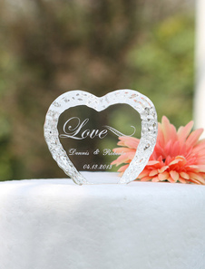 Amour personnalisé & Heart Wedding Cake Topper