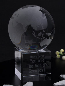 Topper personnalisé Crystal gâteau en forme de Globe