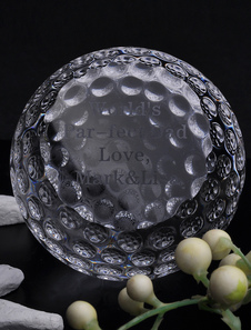 Toppers gâteau personnalisé de cristal en forme de Golf