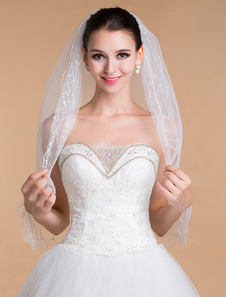 Voile à coude 2 couches avec paillettes