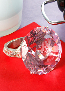 Personnalisé Crystal Cake Topper avec sonnerie