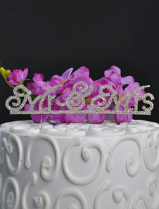 Wedding Cake Topper avec M. & Mme Pattern