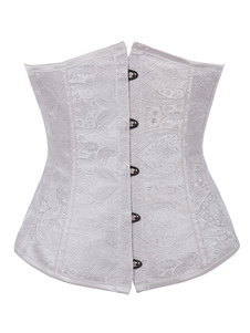 Corset sein nu en jacquard lacets de dentelle