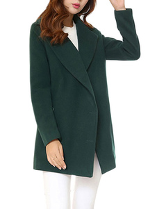 Manteau mi-long en polyester moulant