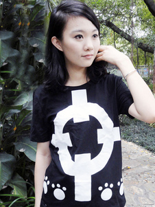 Toussaint Cosplay T-shirt noir dans One Piece