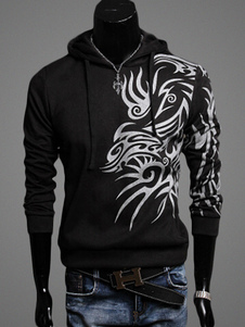 Sweat-shirt en coton mélangé imprimé