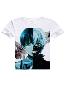 Tokyo goule Kaneki Ken T-Shirt Animé Toussaint Cosplay  