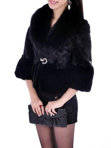 Veste de fourrure élégante Half Sleeve