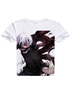 Tokyo goule Kaneki Ken T-Shirt Animé Toussaint Cosplay