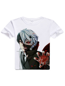 Tokyo goule Kaneki Ken T-Shirt Animé Toussaint Cosplay