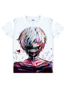 Tokyo goule Kaneki Ken T-Shirt Animé Toussaint Cosplay
