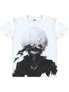 Tokyo goule Kaneki Ken T-Shirt Animé Toussaint Cosplay  