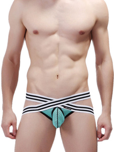 String homme en spandex avec rayure et filet