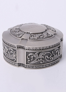 Métalliques bijoux boîte ronde personnalisée