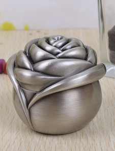 Boîte à bijoux en forme de rose