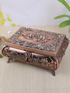 Boîte à bijoux en cuivre de mariage