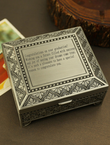 Boîte de bijoux carrée personnalisée