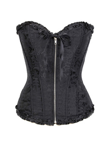 Corset sein couvrant jacquard avec zip