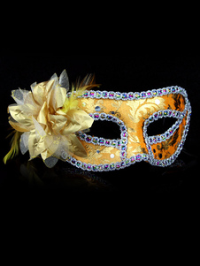 Masque festival de princesse pour femme avec fleur