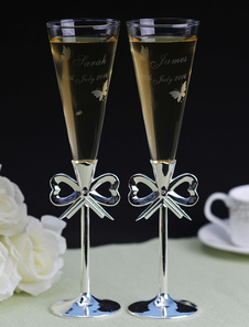 Verre à vin personnalisé imprimé papillon