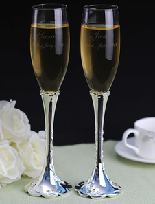 Verre à vin personnalisé à pied en alliage de zinc