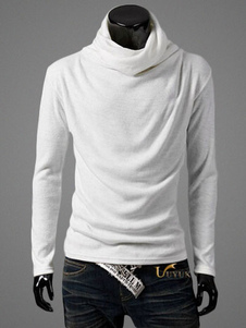 Pull en coton mélangé à col roulé