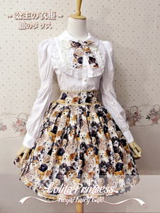 Tenue de lolita imprimé animal à manche longue