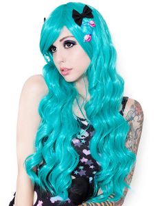 Spiral Curls Cosplay perruque longue