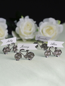 Support de carte métallique en forme de vélo