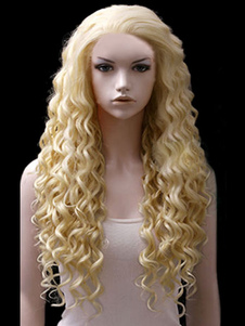 Perruque longue sexy boucles serties