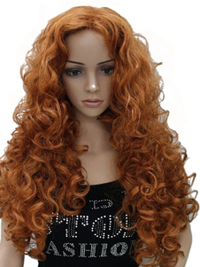 Perruque longue boucles spirale de cosplay