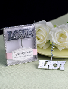 Décapsuleur métallique avec motif amour