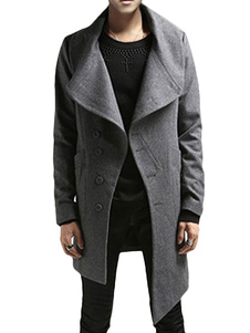 Manteau en laine mélangée de patchwork color-block