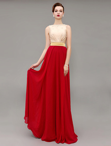 Robe de soirée A-ligne en satin stretch avec perles