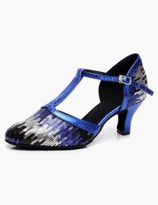 Signé chiffon amande chaussures Latin Chunky