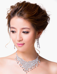 Ensemble de bijoux avec rhinestone