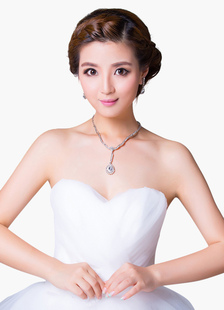 Ensemble de bijoux design de gouttes rhinestone