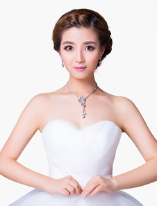 Ensemble de bijoux design de gouttes en rhinestone