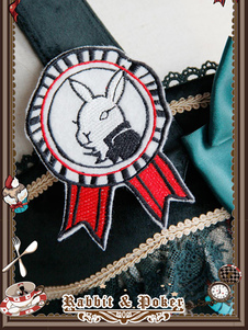 Accessoire lolita multicolore à motif lapin