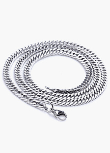 Collier homme argent en forme de chaîne