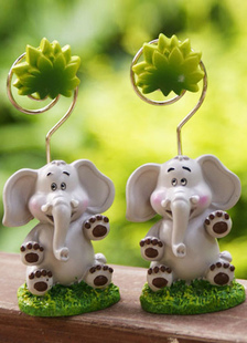 Support de carte en résine en forme animale une pièce