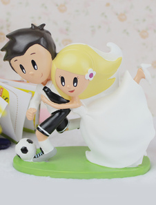 Soccer thème Wedding Cake Topper