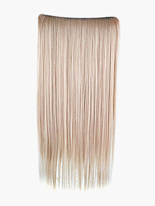 Extension de cheveux couleur de lin en fibre droite