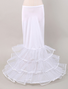 Jupon blanc 1 couche en nylon