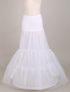 Jupon nuptial blanc 2 couches en nylon