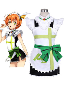 Love Live ! Hoshizora Rin Maid Toussaint Cosplay Costume