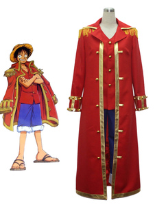 Toussaint Cosplay Costume rouge comme Luffy Dans One Piece