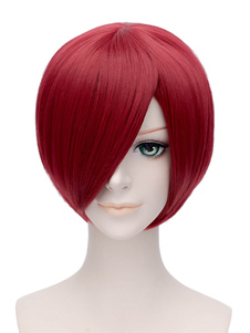 Toussaint Cosplay Perruque rouge Koizumi Mahiru de Danganronpa