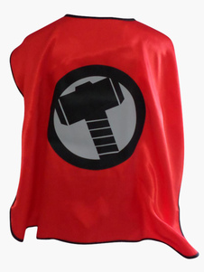 Cape rouge synthétique de Thor pour enfant