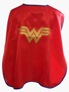 Cape rouge synthétique de film Wonder Woman pour enfant